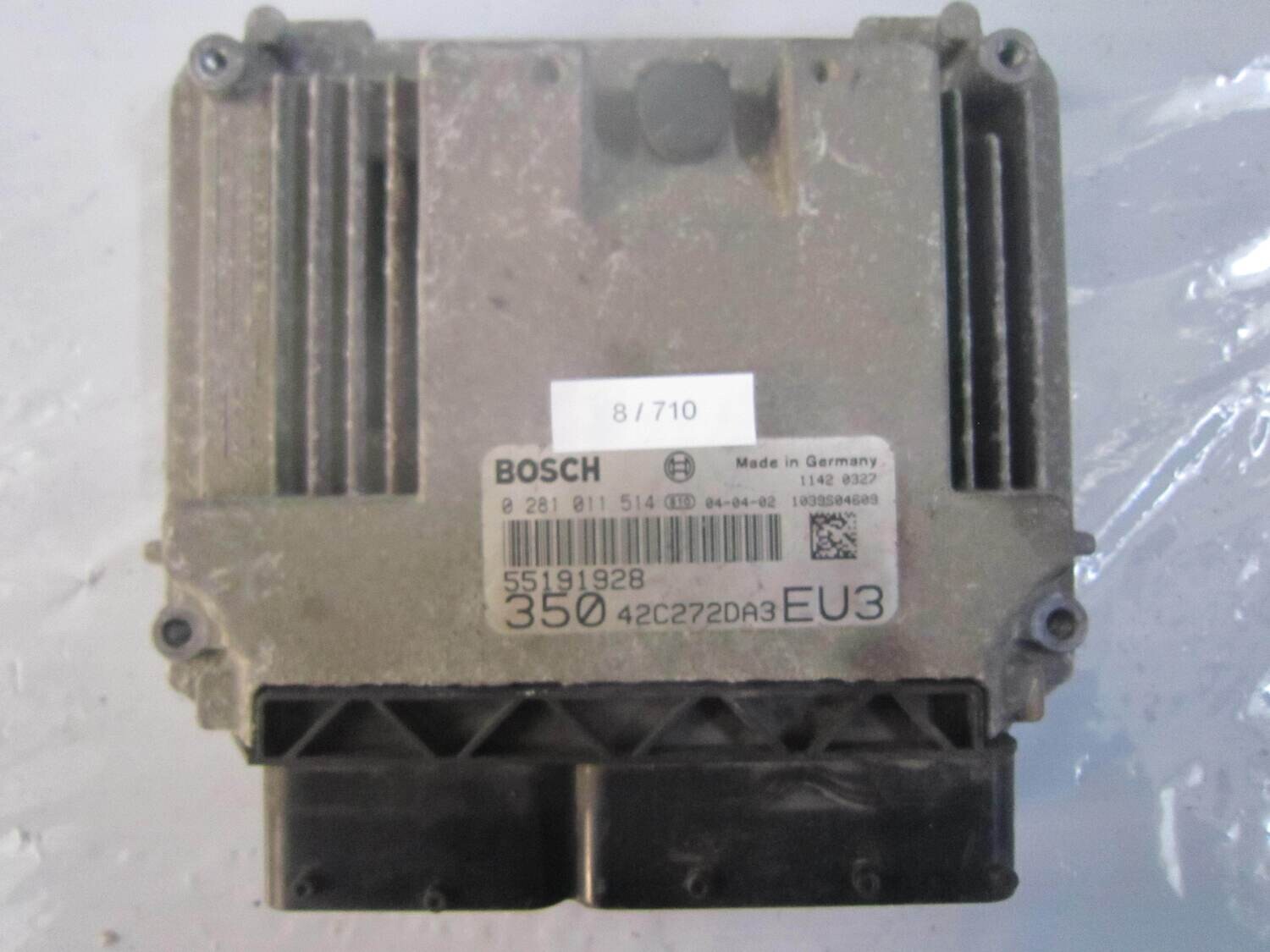 8-710 Centralina Motore Bosch 0 281 011 514 0281011514 55191928 1039S04609   ALFA ROMEO / FIAT / LANCIA DIESEL VARIE
