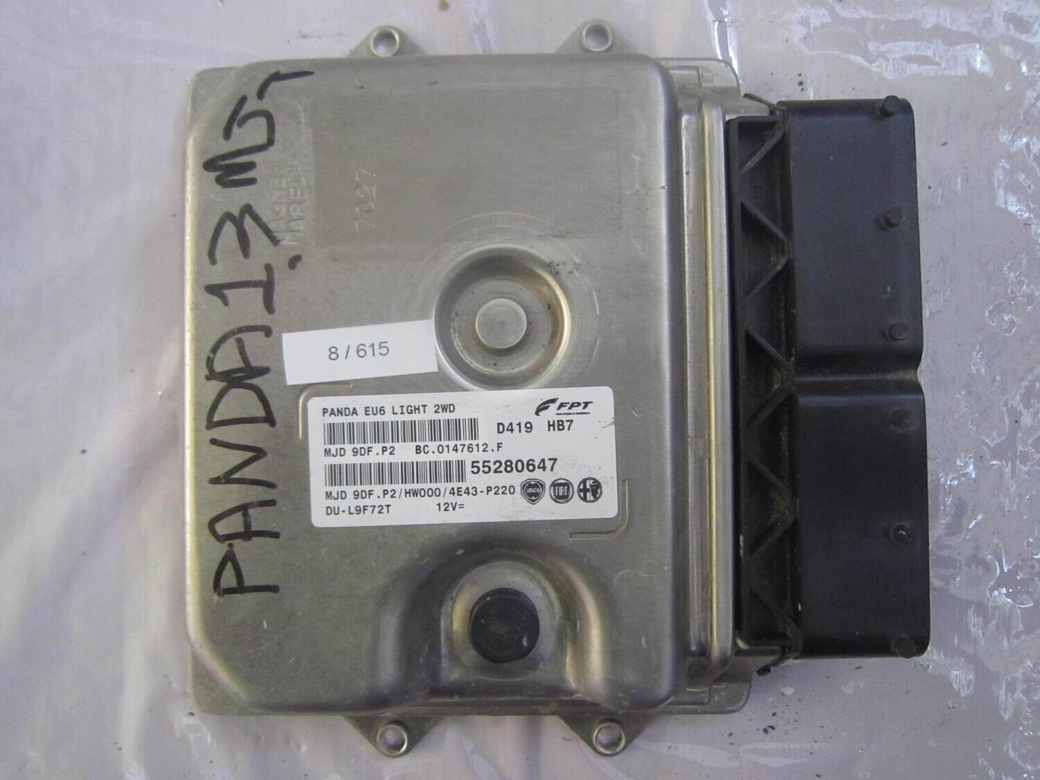 8-615 Centralina Motore Magneti Marelli 55280647 BC.0147612.F BC0147612F MJD 9DF.P2 PANDA EU6 LIGHT 2WD ALFA ROMEO / FIAT / LANCIA Diesel PANDA