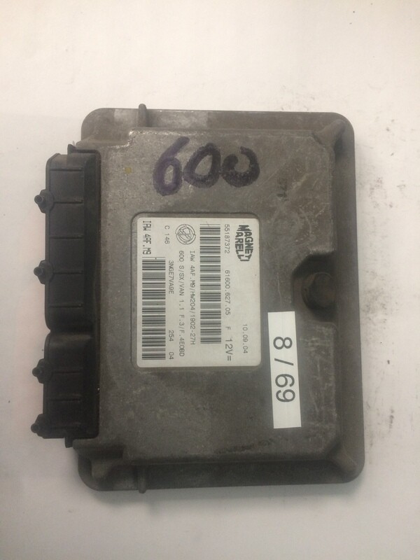 8-69 Centralina Motore Magneti Marelli  55187372 61600.627.05 6160062705   IAW 4AF.M9 IAW4AFM9   ALFA ROMEO / FIAT / LANCIA 6 600 S SX VAN