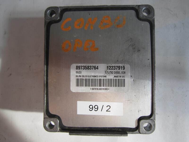 99-2 Centralina Motore Isuzu 8973583764 12237919 1.7L/TX2 OPEL Benzina VARIE