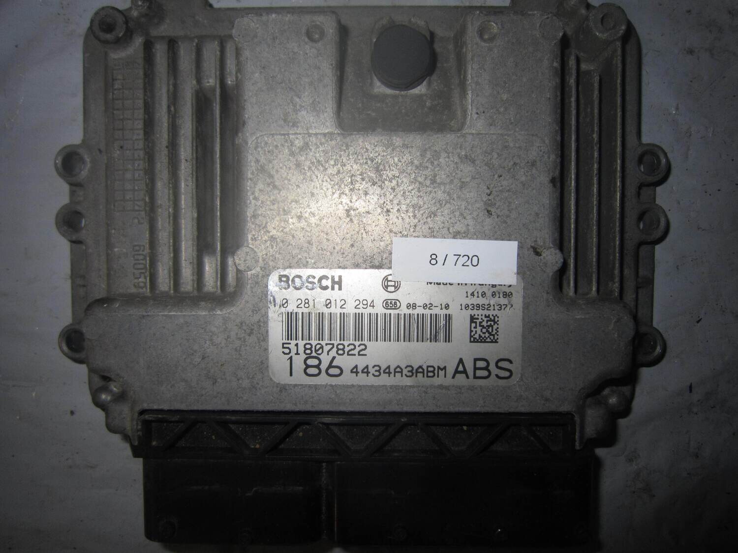 8-720 Centralina Motore Bosch 0 281 012 294 0281012294 51829732 1039S27071   ALFA ROMEO / FIAT / LANCIA DIESEL MULTIPLA