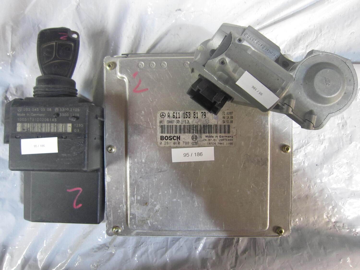 95-186 Kit Motore Mercedes Benz 0 281 010 798 0281010798 A6111538179 CR2.11 2035450508 A2034620630 Diesel C 220