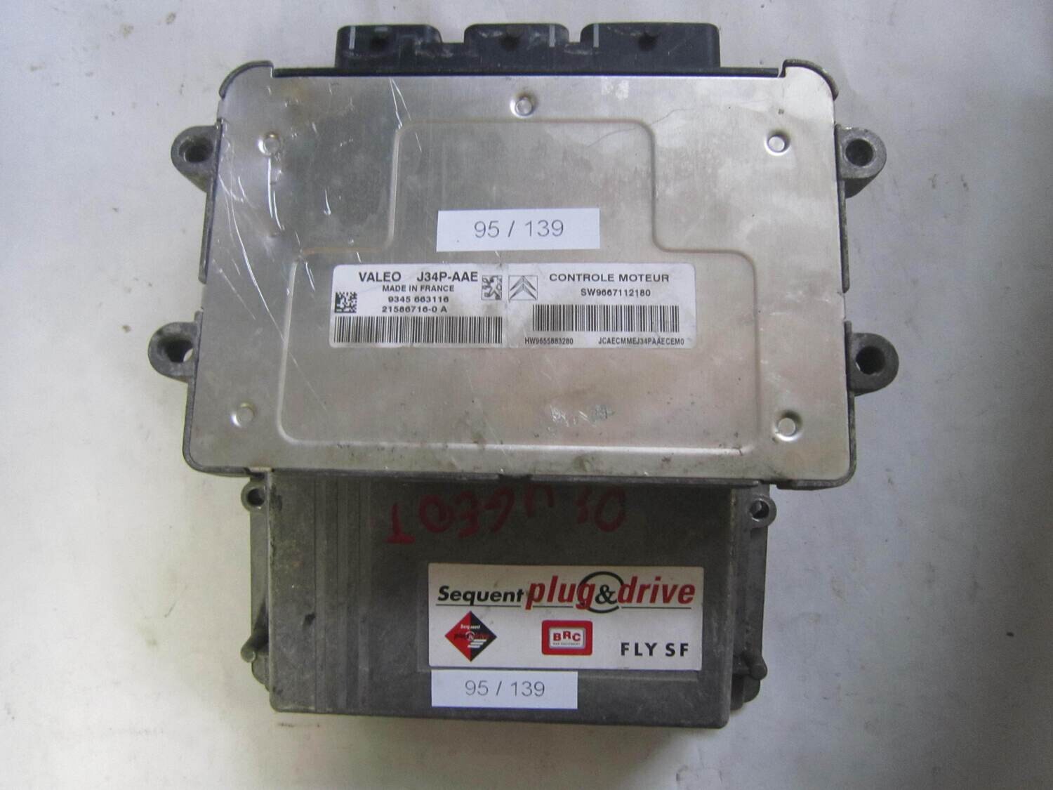 95-139 Kit Motore Citroen / Peugeot  J34P-AAE J34PAAE 9345 663116 9345663116 21586716--0 A SW9667112180  HW9655883280 SEQUENT PLUG&DRIVE FLY SF Benzina/GPL 207