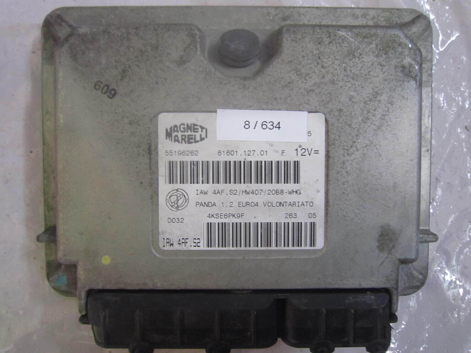 8-634 Centralina Motore Magneti Marelli 55196262 61601.127.01 6160112701 IAW 4AF.S2 HW407/20B8-WHG ALFA ROMEO / FIAT / LANCIA Benzina PANDA 1.2