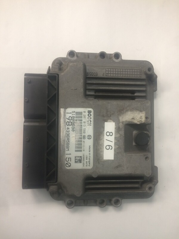 8-6 Centralina Motore Bosch 0281013580 0 281 013 580 51809690  1039S21654  ALFA ROMEO / FIAT / LANCIA  FIAT BRAVO 1.9 JTD