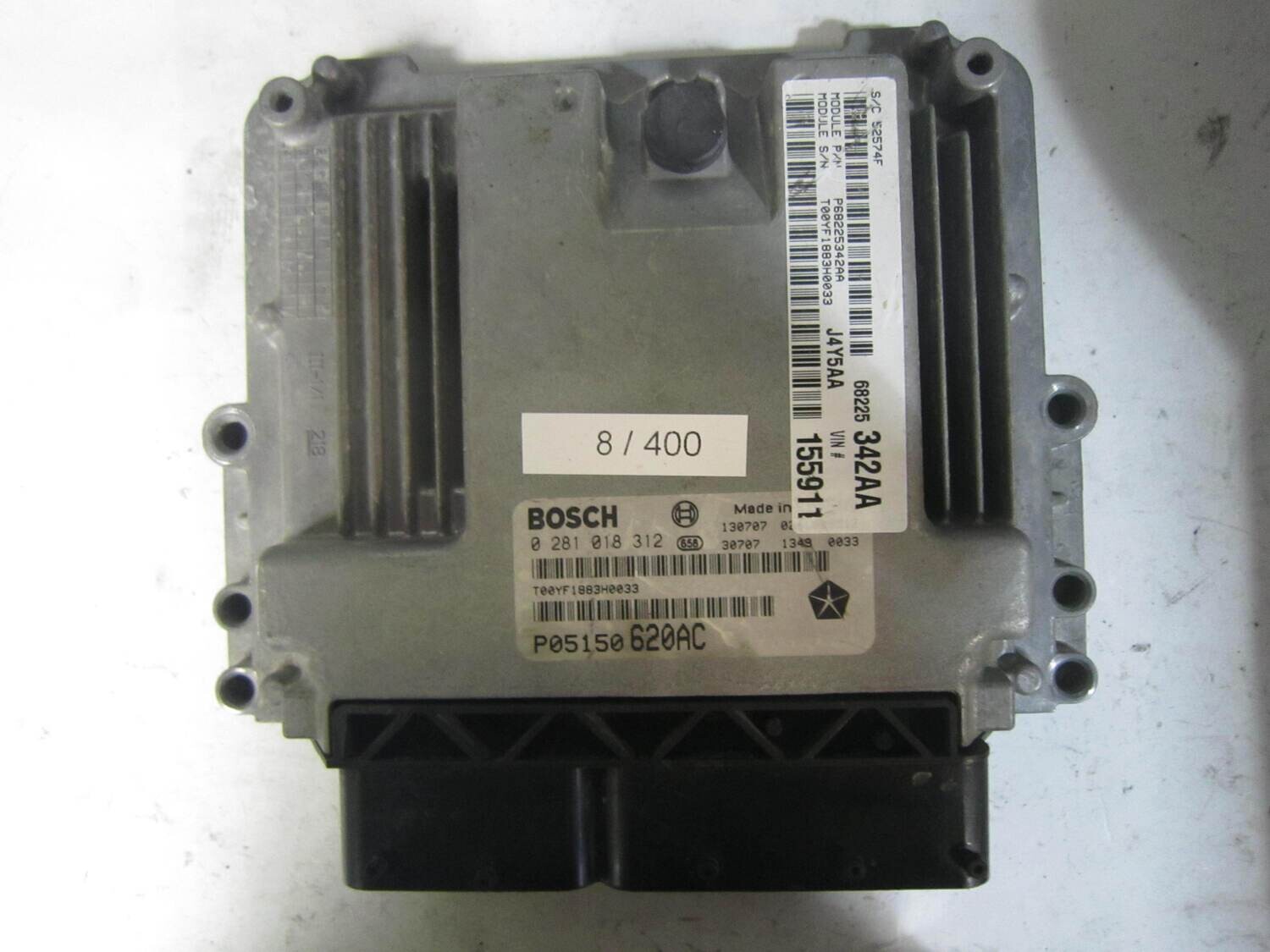 8-400 Centralina Motore Bosch 0 281 018 312 0281018312 P05150 620AC P05150620AC ALFA ROMEO / FIAT / LANCIA Diesel FREEMONT 2.0