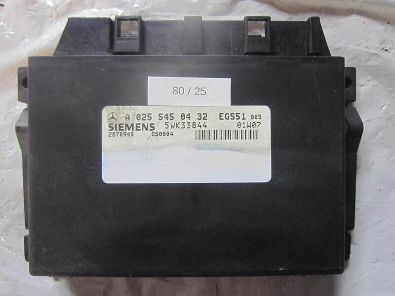 80-25 Modulo Controllo Della Trasmissione Siemens A 025 545 04 32 A0255450432 5WK33844 EGS51 296715 MERCEDES BENZ VARIE
