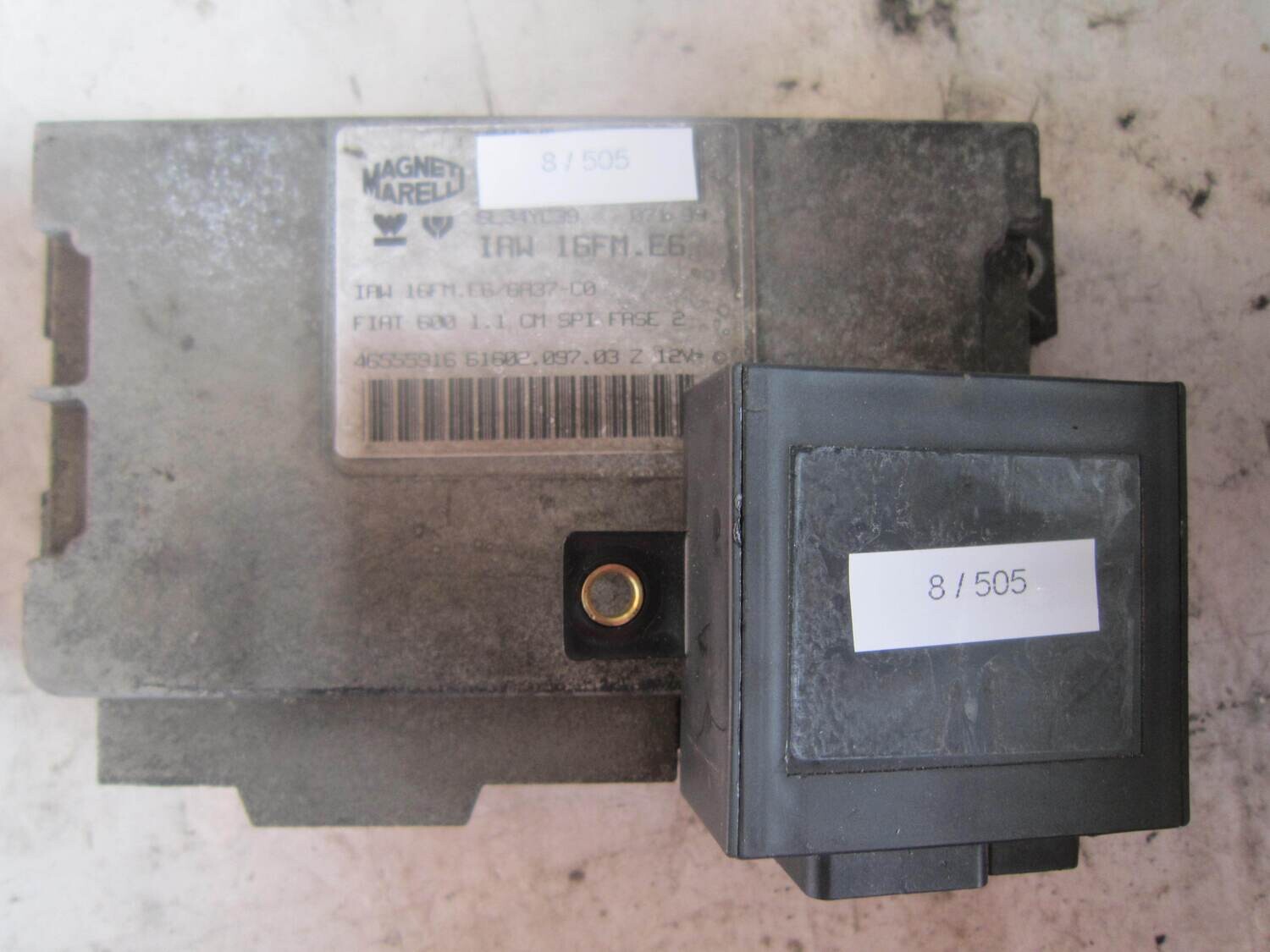 8-505 Centralina Motore Magneti Marelli 46555916 61602.097.03 6160209703 IAW 16FM.E6 ALFA ROMEO / FIAT / LANCIA Benzina 600 1.1