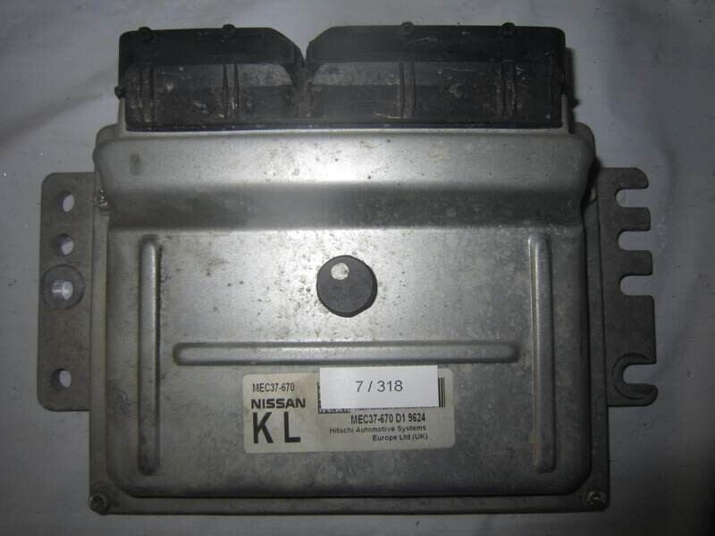 7-318 Centralina Motore Hitachi MEC37-670 MEC37670 MEC37-670 D1 9624 K L   NISSAN Benzina NOTE