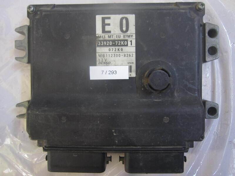 7-293 Centralina Motore Denso 33920-72K0 3392072K0 072K0 MB112300-8262 M13 MT EU 07MY SUZUKI Benzina VARIE