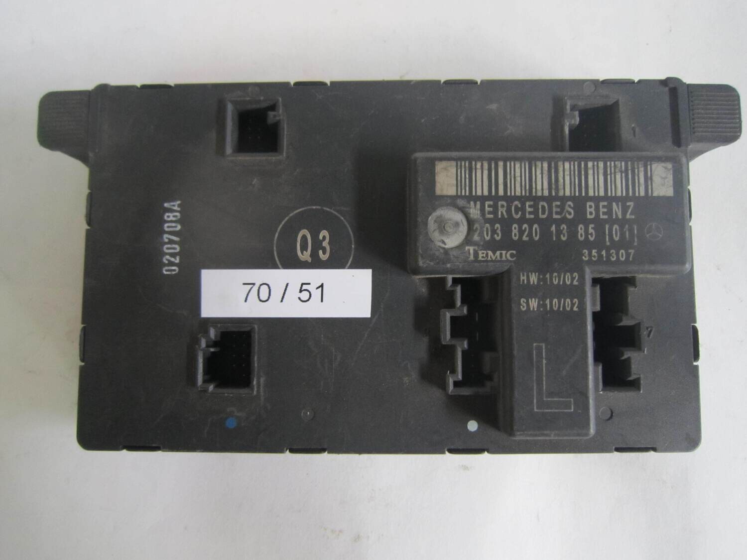 70-51 Centralina Porte Temic 203 820 13 85 2038201385 351307 Mercedes CLASSE  C