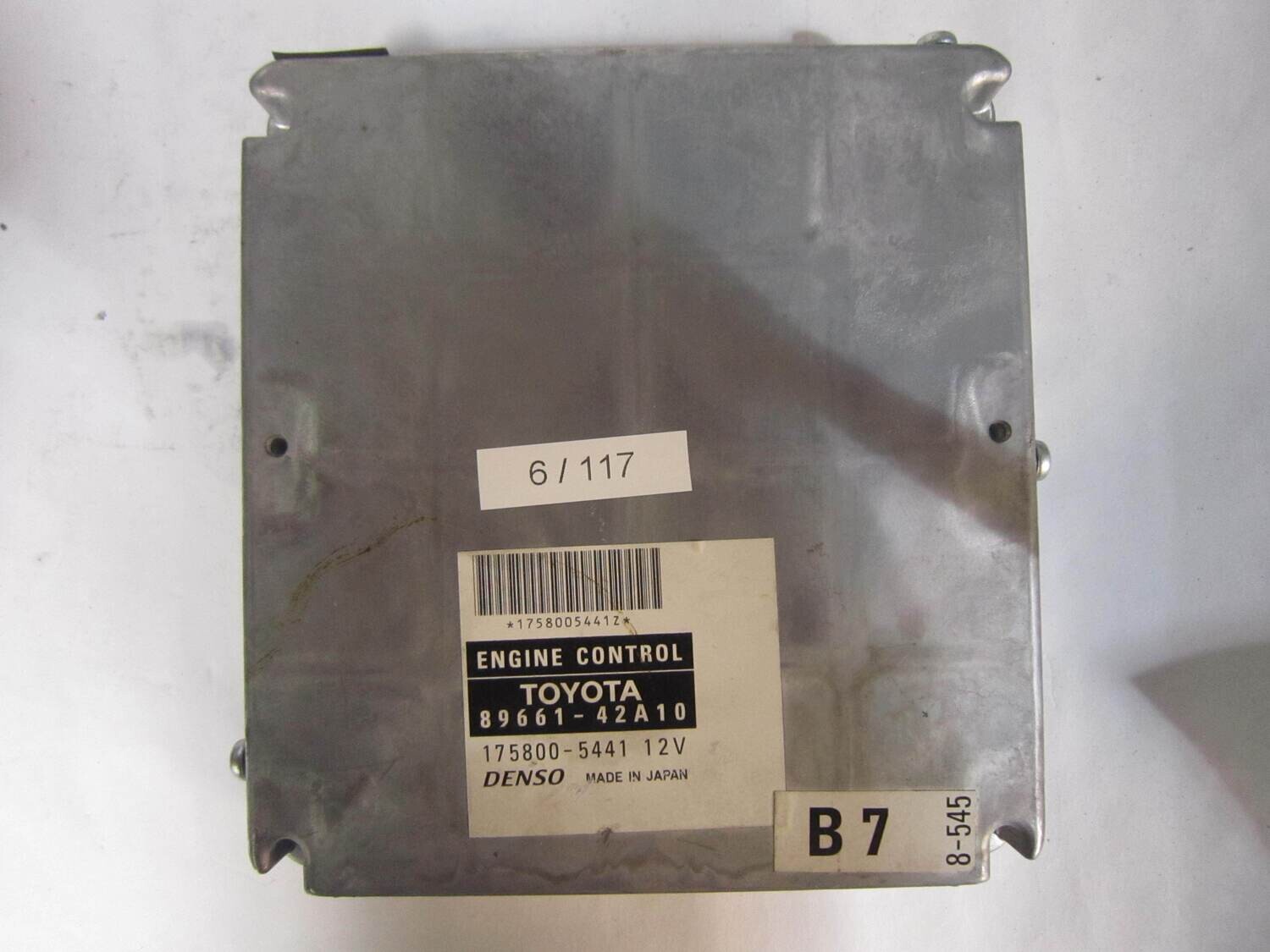 6-117 Centralina Motore Denso 89661-42A10 8966142A10 175800-5441 1758005441 TOYOTA Diesel RAV 4 2.0