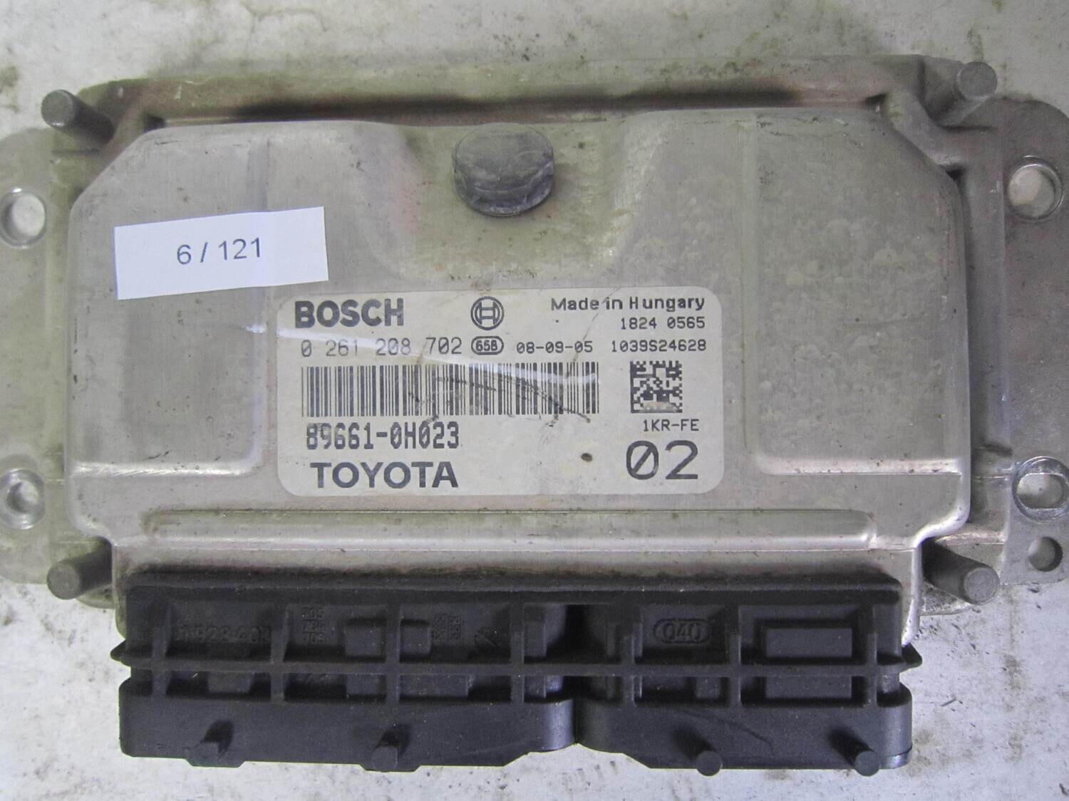 6-121 Centralina Motore Bosch 0 261 208 702 0261208702 89661-0H023 896610H023 1039S24629 TOYOTA Benzina AYGO 1.0
