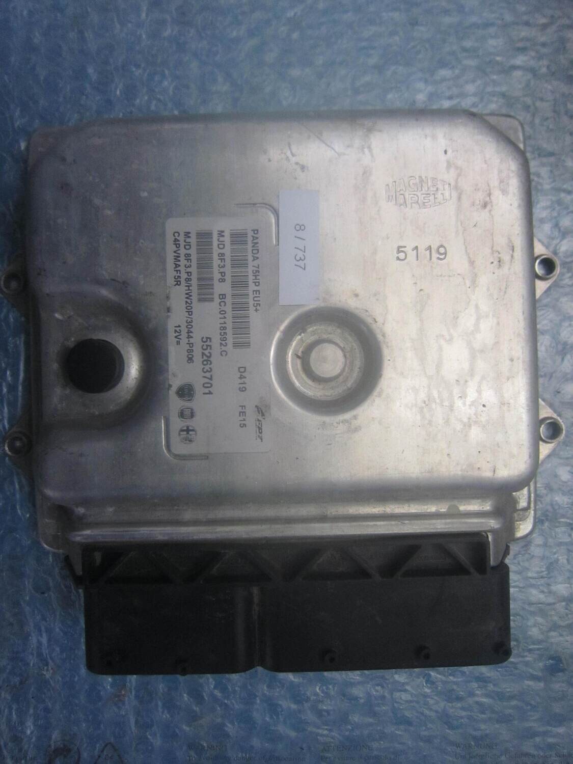 8-737 Centralina Motore Magneti Marelli 55263701   MJD 8F3.P8 BC.0118592.C PANDA 75HP EU5+ HW20P/3044-P806 ALFA ROMEO / FIAT / LANCIA DIESEL PANDA
