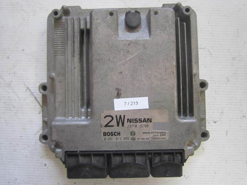 7-213 Centralina Motore Bosch 0 281 013 855 0281013855 23710 JD78B 23710JD78B 1039S21009 NISSAN Diesel QASHQAI