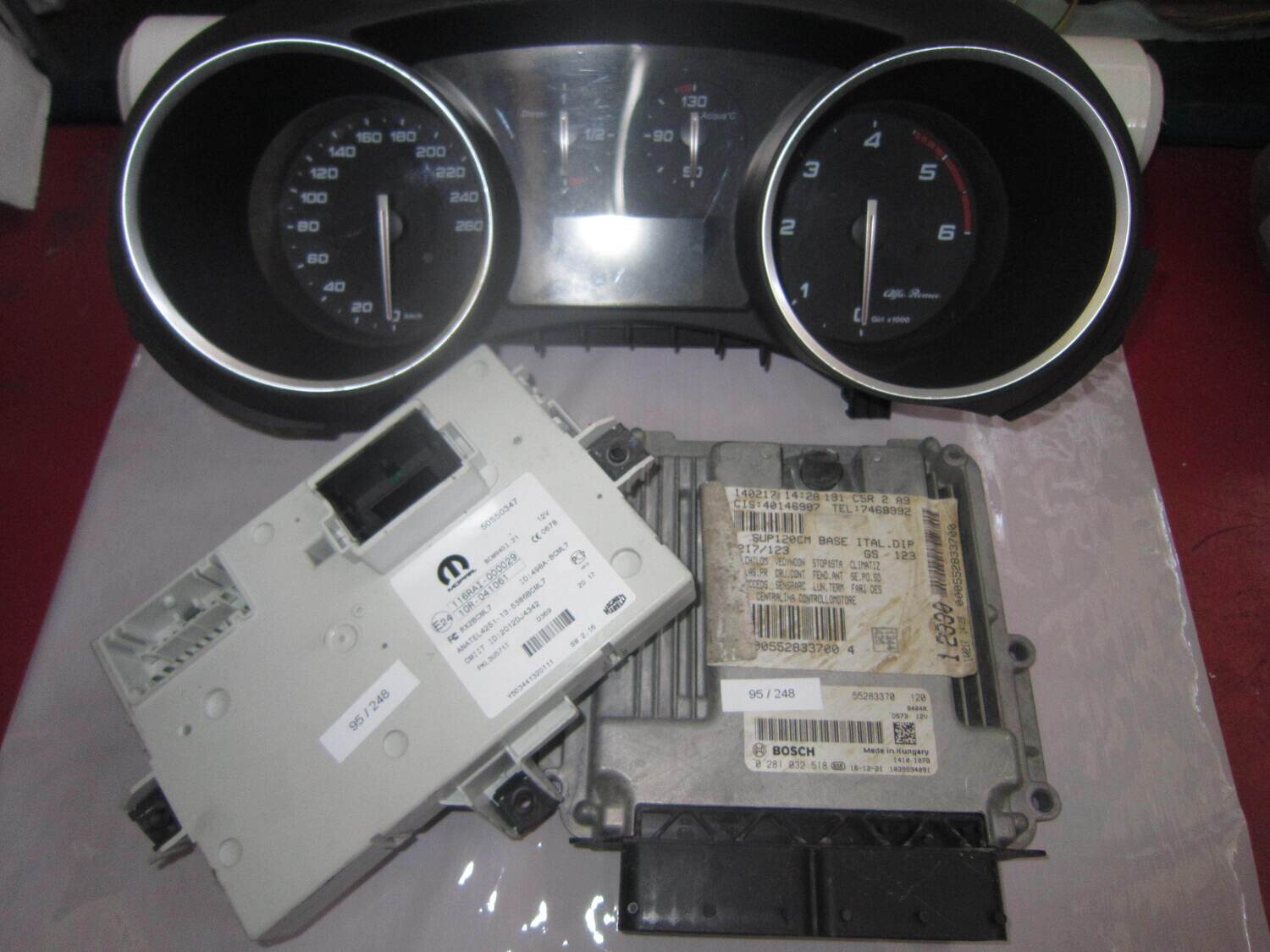 95-248 Kit Motore Alfa Romeo / Fiat / Lancia 0 281 032 518    55283370 50550347  BCM940I.21 A2C10808600 50546409 Diesel GIULIETTA