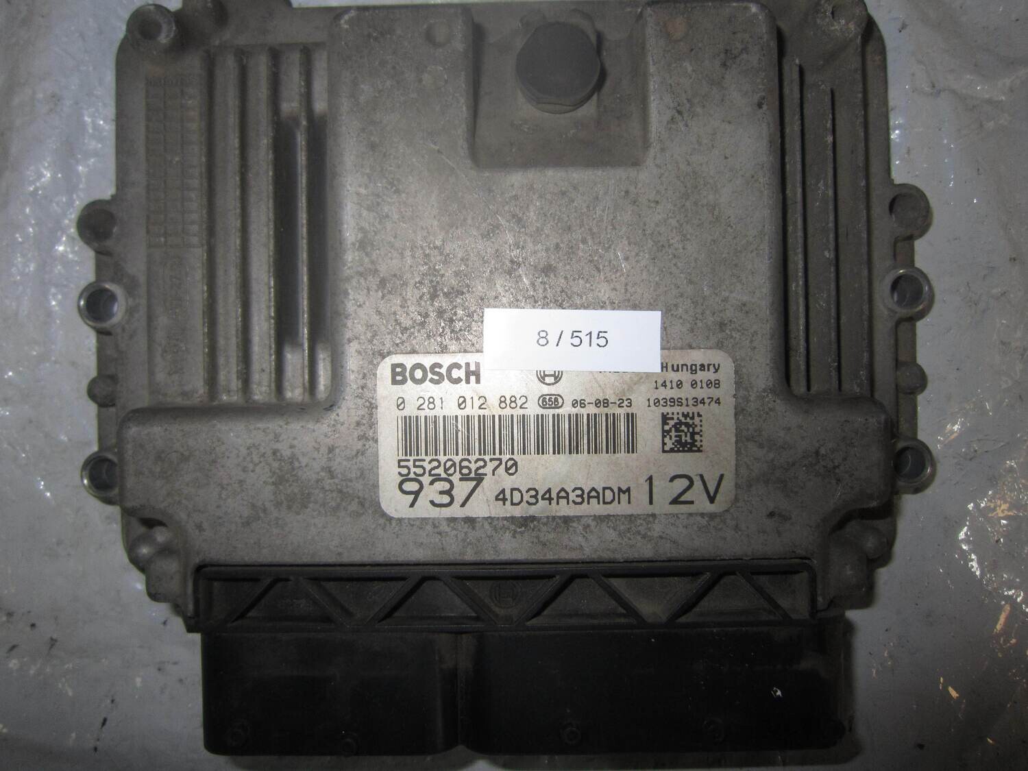 8-515 Centralina Motore Bosch 0 281 012 882 0281012882 55206270 1039S13474 937 4D34A3ADM ALFA ROMEO / FIAT / LANCIA Diesel 147 1.9