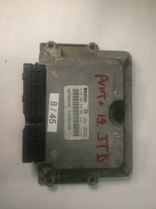 8-45 Centralina Motore Bosch 0281001955 0 281 001 955 46789433  28SA4682  C324N188     PUNTO 1.9 JTD