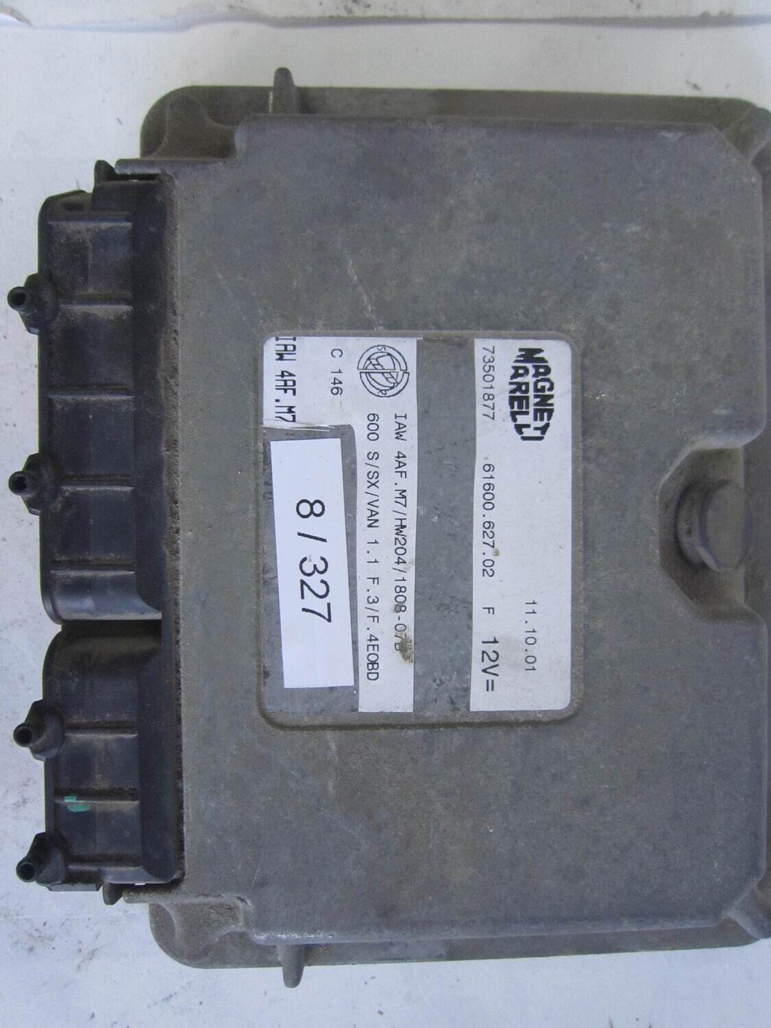 8-327 centralina motore magneti marelli 73501877 61600.627.02  iaw 4af.m7 hw204 alfa romeo / fiat / lancia 600