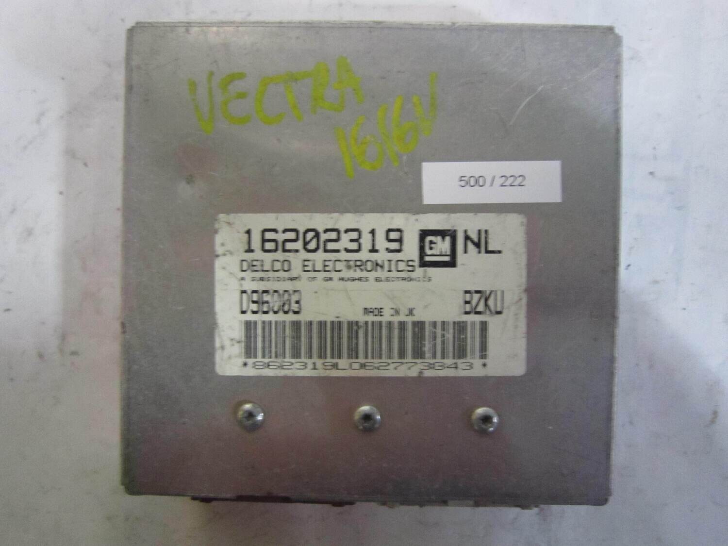 500-222 Centralina Motore AC Delco  16202319 D96003        OPEL  VECTRA