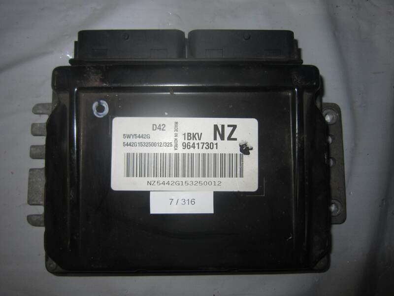 7-316 Centralina Motore Chevrolet 5WY5442G   96417301 1BKV  NZ   CHEVROLET BENZINA MATIZ
