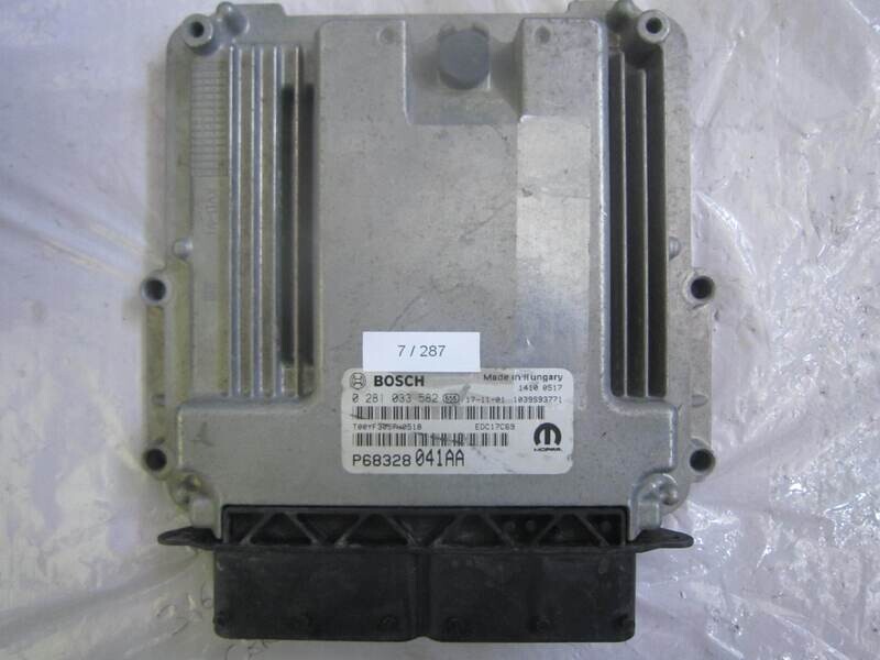 7-287 Centralina Motore Bosch 0 281 033 582 0281033582 P68328 041AA P68328041AA EDC17C69 2844510 JEEP Diesel COMPASS 1.6
