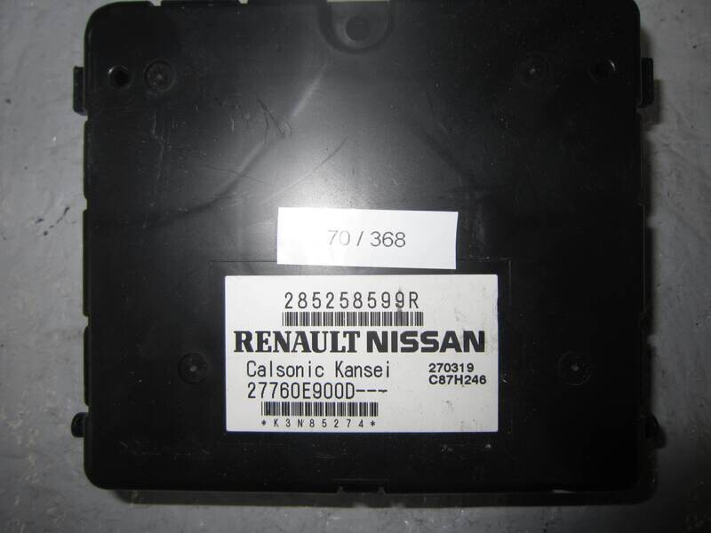 70-368 MODULO DI CONTROLLO RENAULT 285258599R 27760E900D 270319 C87H246 VARIE
