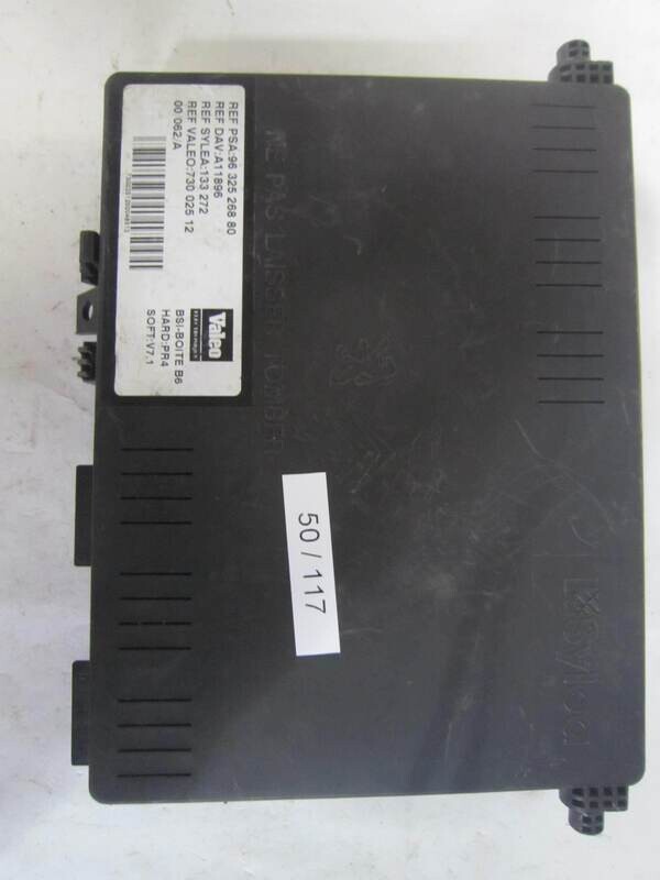 50-117 Body Computer Valeo 96 325 268 80 9632526880 730 025 12 73002512 HARD PR4 SOFT V7.1 CITROEN / PEUGEOT XSARA PICASSO