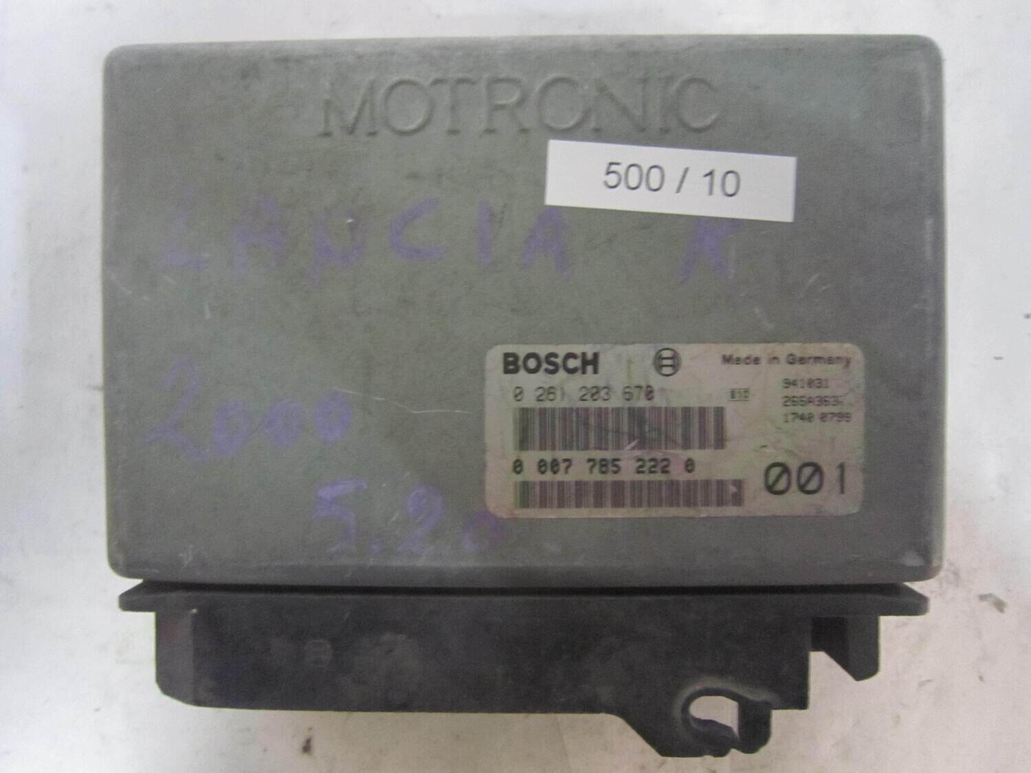 500-10 Centralina Motore Bosch 0261203670 0 261 203 670 0 007 785 222 0 00077852220 26SA3631       LANCIA K