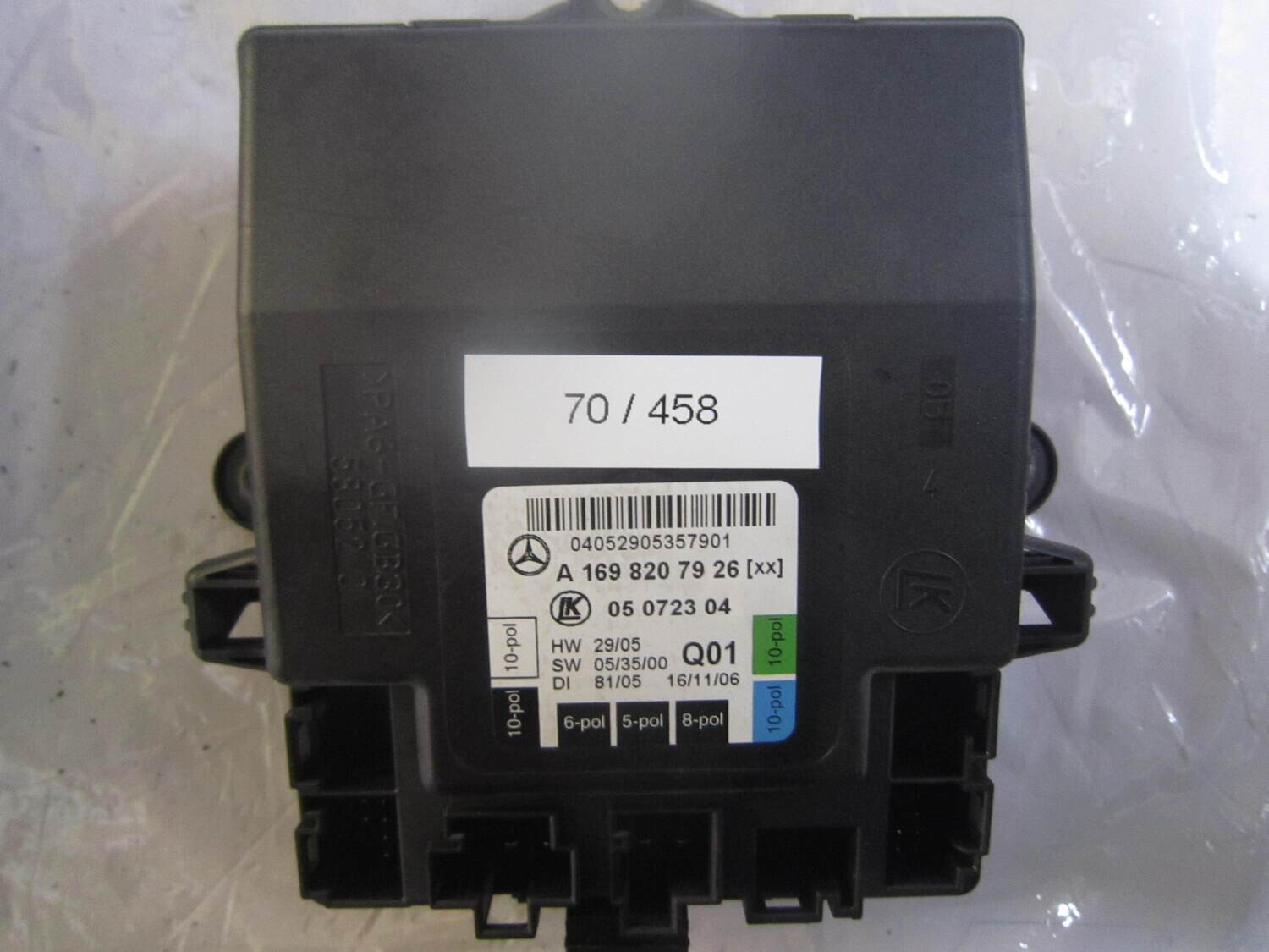 70-458 Centralina Porte Mercedes A 169 820 79 26 A1698207926 05 0723 04 05072304 Q01 HW 29/05 SW 05/35/00 CLASSE  A