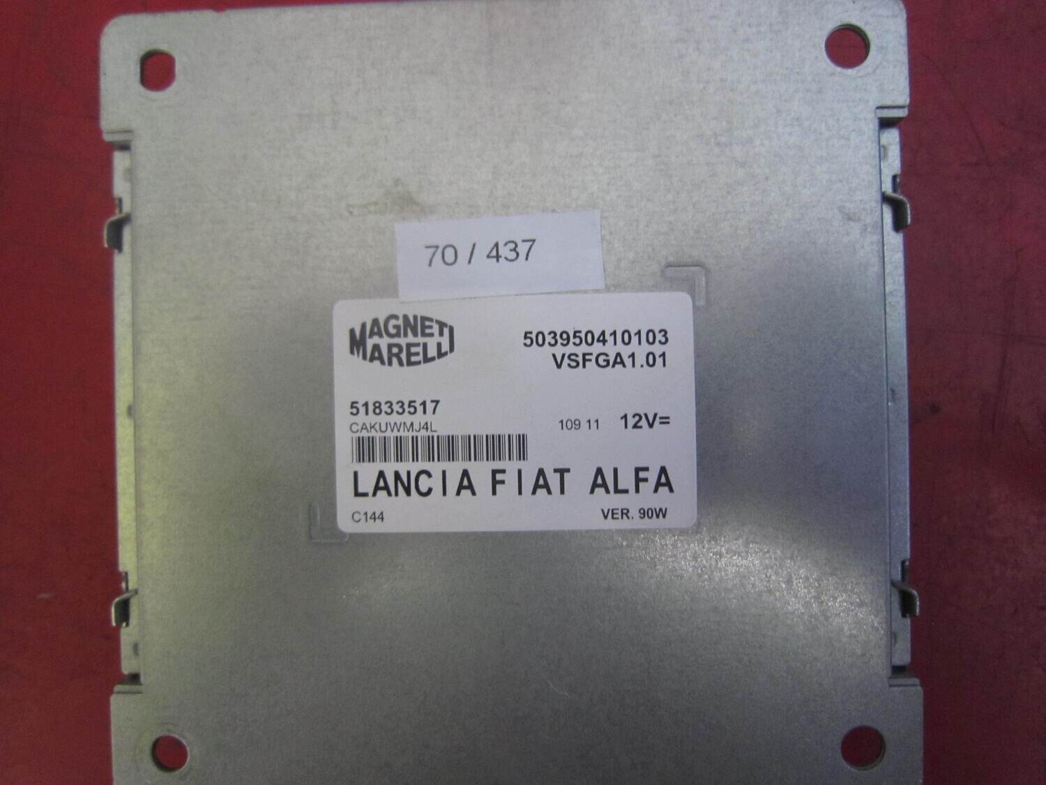 70-437 Modulo Nav Radio CD Player Magneti Marelli 51833517 503950410103 VSFGA1.01 90W ALFA ROMEO / FIAT / LANCIA VARIE