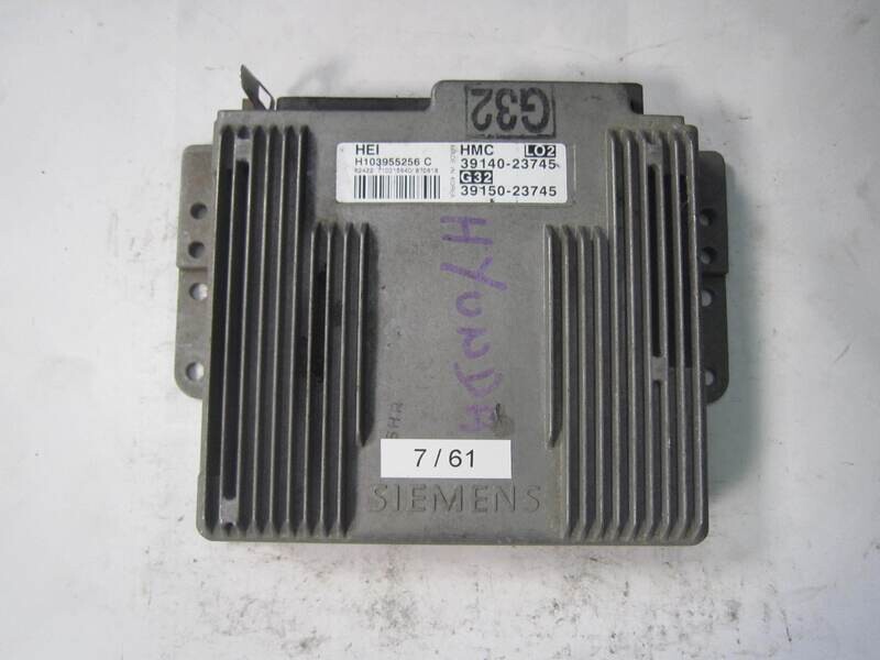 7-61 Centralina Motore Siemens H103955256C H103955256 C 39140-23745 3914023745 39150-23745 3915023745     HYUNDAI  Coupe 1.6 16V