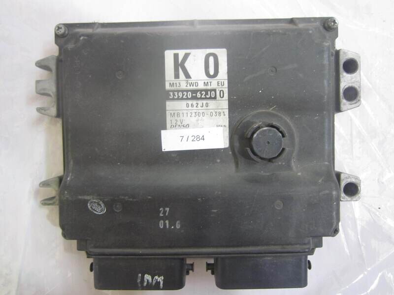 7-284 Centralina Motore Denso 33920-62J0 3392062J0 MB112300-0381 MB1123000381 M13 2WD MT EU K O SUZUKI Benzina SWIFT 1.3