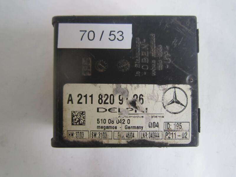 70-53 Centralina Allarme Delphi A 211 820 91 26 A2118209126 510 08 042 0 510080420 Mercedes VARIE