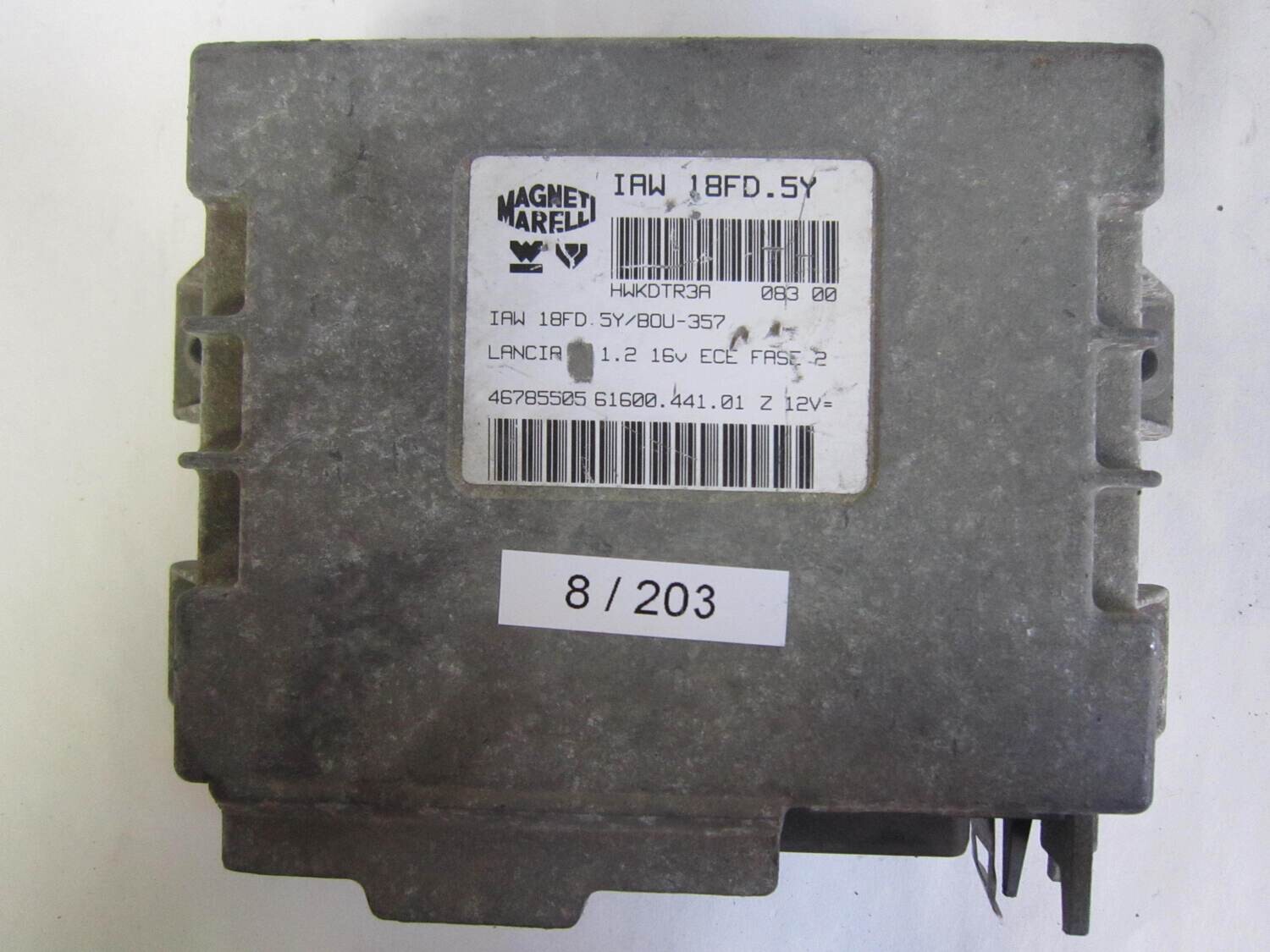 8-203 Centralina Motore Magneti Marelli IAW18FD5Y IAW 18FD.5Y 46785505  61600.441.01 6160044101     ALFA ROMEO / FIAT / LANCIA  1.2 16V