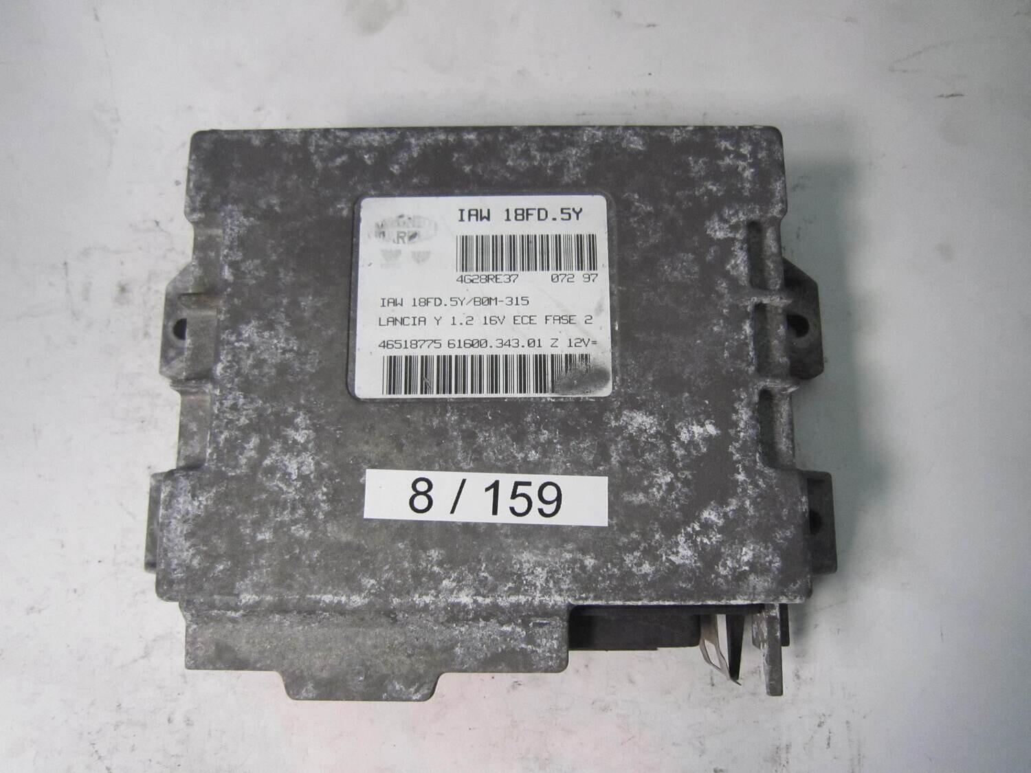 8-159 Centralina Motore Magneti Marelli IAW18FD5Y IAW 18FD.5Y 46531217 46531217 61600.343.01 6160034301     ALFA ROMEO / FIAT / LANCIA  Y 1.2 16V