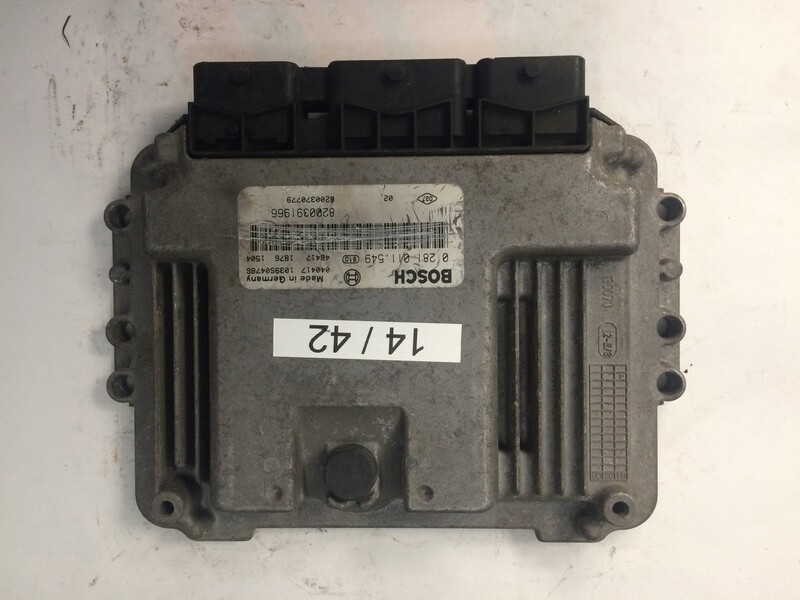 14-42 Centralina Motore Bosch 0281011549 0 281 011 549 8200391966 8200391966 1039S04786  8200370779 8200370779   RENAULT  MEGANE SCENIC 1.9 DC