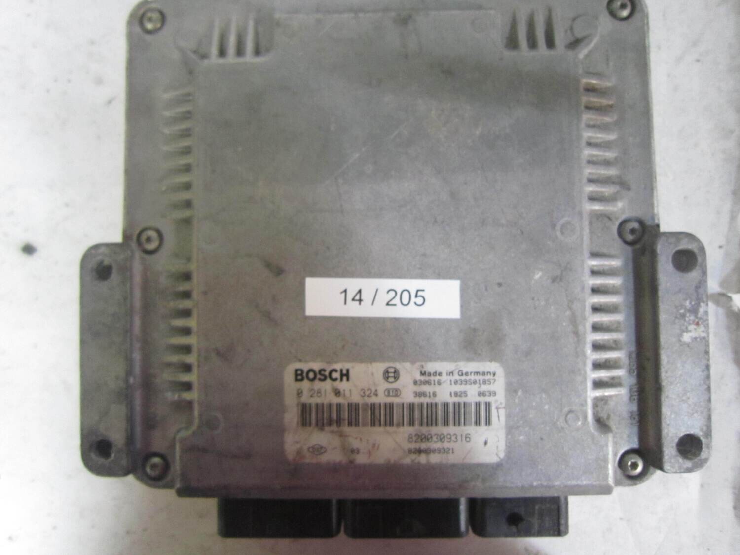 14-205 Centralina Motore Bosch 0 281 011 324 0281011324 8200309316 1039S01857 RENAULT Diesel LAGUNA 1.9