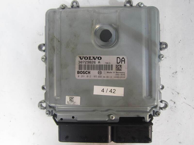 4-42 Centralina Motore Bosch 0 281 012 103 0281012103 30729826 A 30729826A 1039S12418 T5BVD DA VOLVO VARIE 2.4