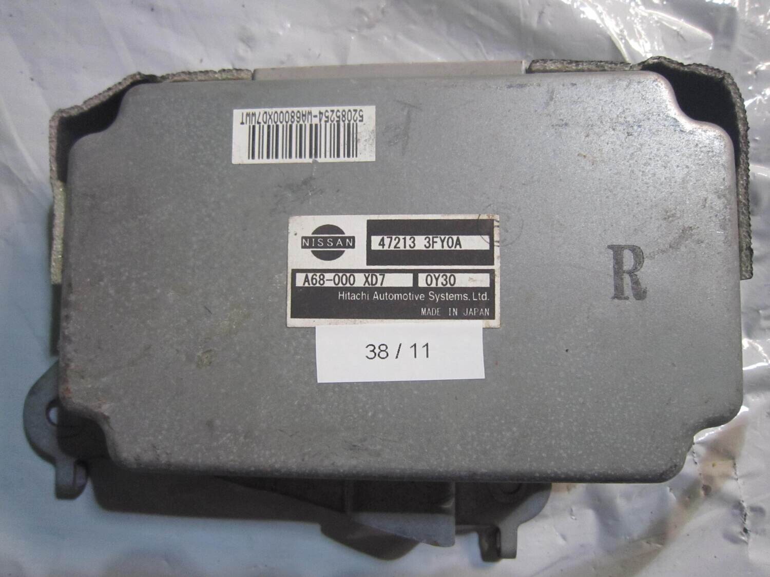 38-11 Centralina Abs Esp Hba Nissan 47213 3FY0A 472133FY0A A68-000 XD7 A68000XD7 0Y30 VARIE