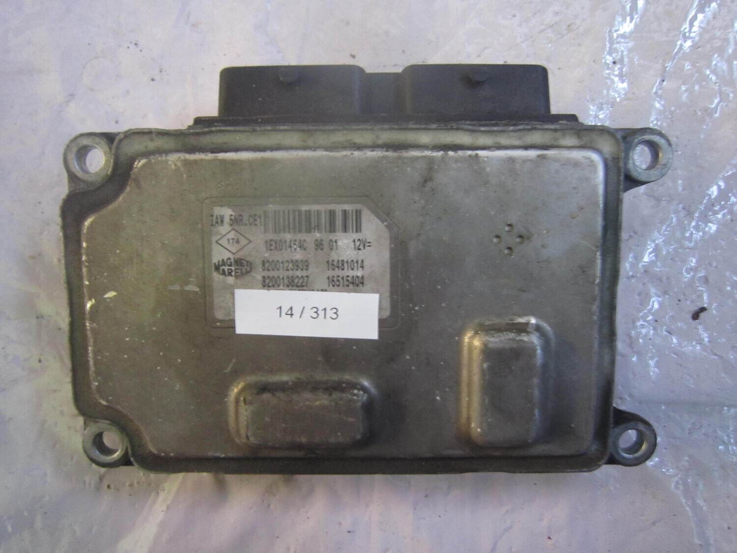 14-313 Centralina Motore Magneti Marelli 8200123939 8200138227 8200128778 IAW 5NR.CE1 16481014   16514404 RENAULT Benzina VARIE 1.2