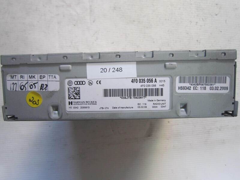 20-248 Sintonizzatore Harman 4F0 035 056 A 4F0035056A 2055813 AUDI VARIE