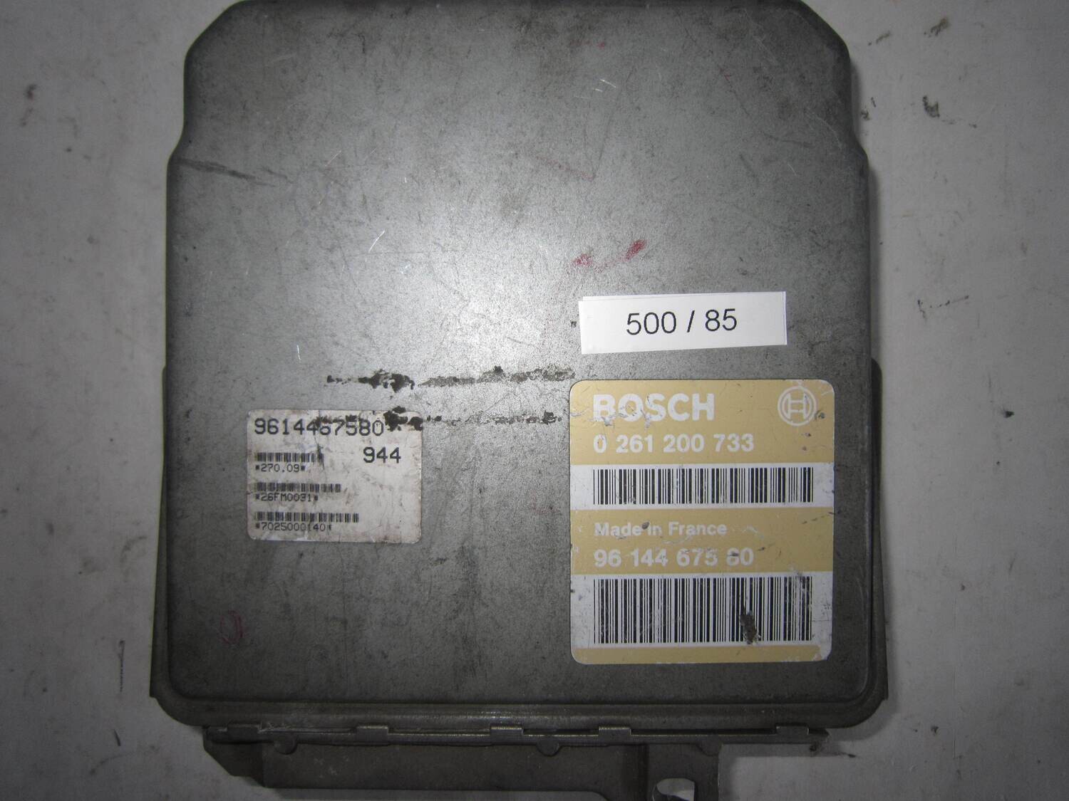 500-85 Centralina Motore Bosch 0261200733 0 261 200 733 96 144 675 60 9614467560       CITROEN / PEUGEOT  1.4
