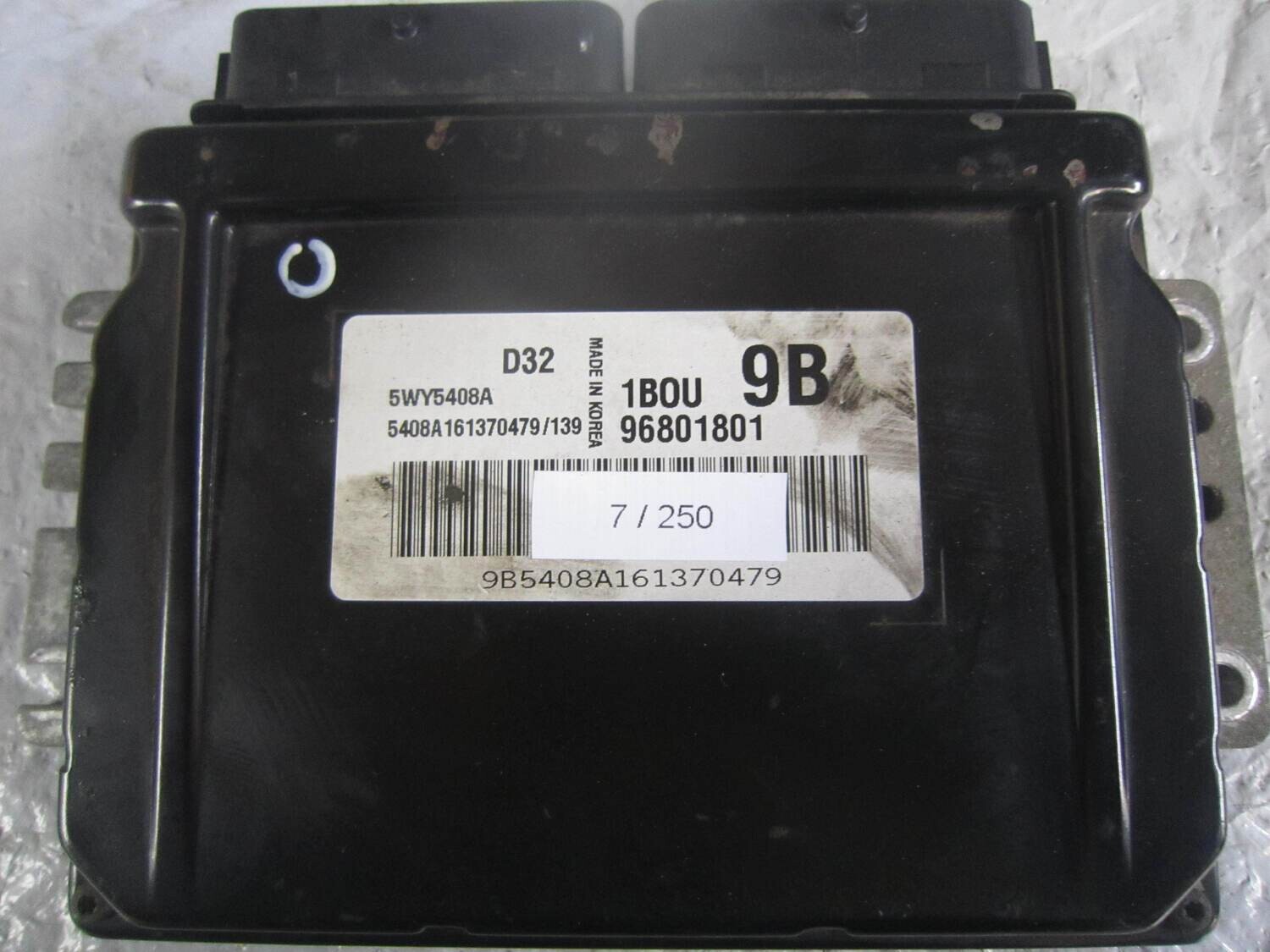 7-250 Centralina Motore Chevrolet 5WY5408A 96801801 1BOU 9B Benzina MATIZ