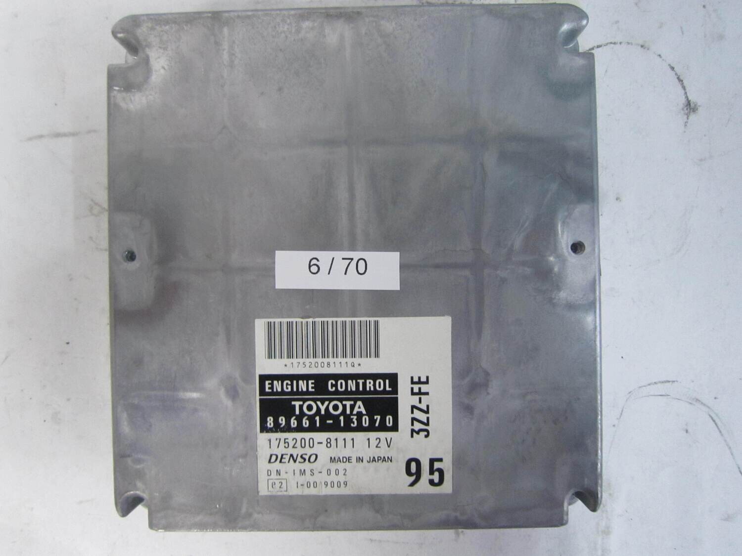 6-70 Centralina Motore Denso 8966113070 89661-13070 175200-8111 1752008111 3ZZ-FE 3ZZFE     TOYOTA  COROLLA VERSO