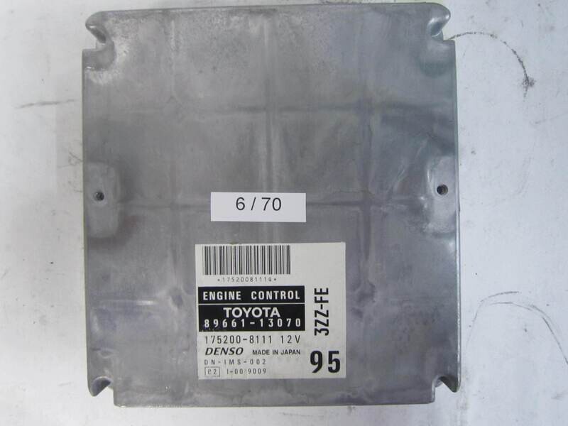 6-70 Centralina Motore Denso 8966113070 89661-13070 175200-8111 1752008111 3ZZ-FE 3ZZFE     TOYOTA  COROLLA VERSO