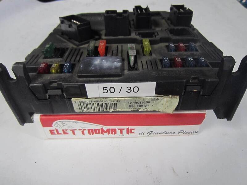 50-30 Body Computer Siemens S118085200 J S118085200J BSI NF02-00 BSINF0200 9652474480 CITROEN / PEUGEOT C 2