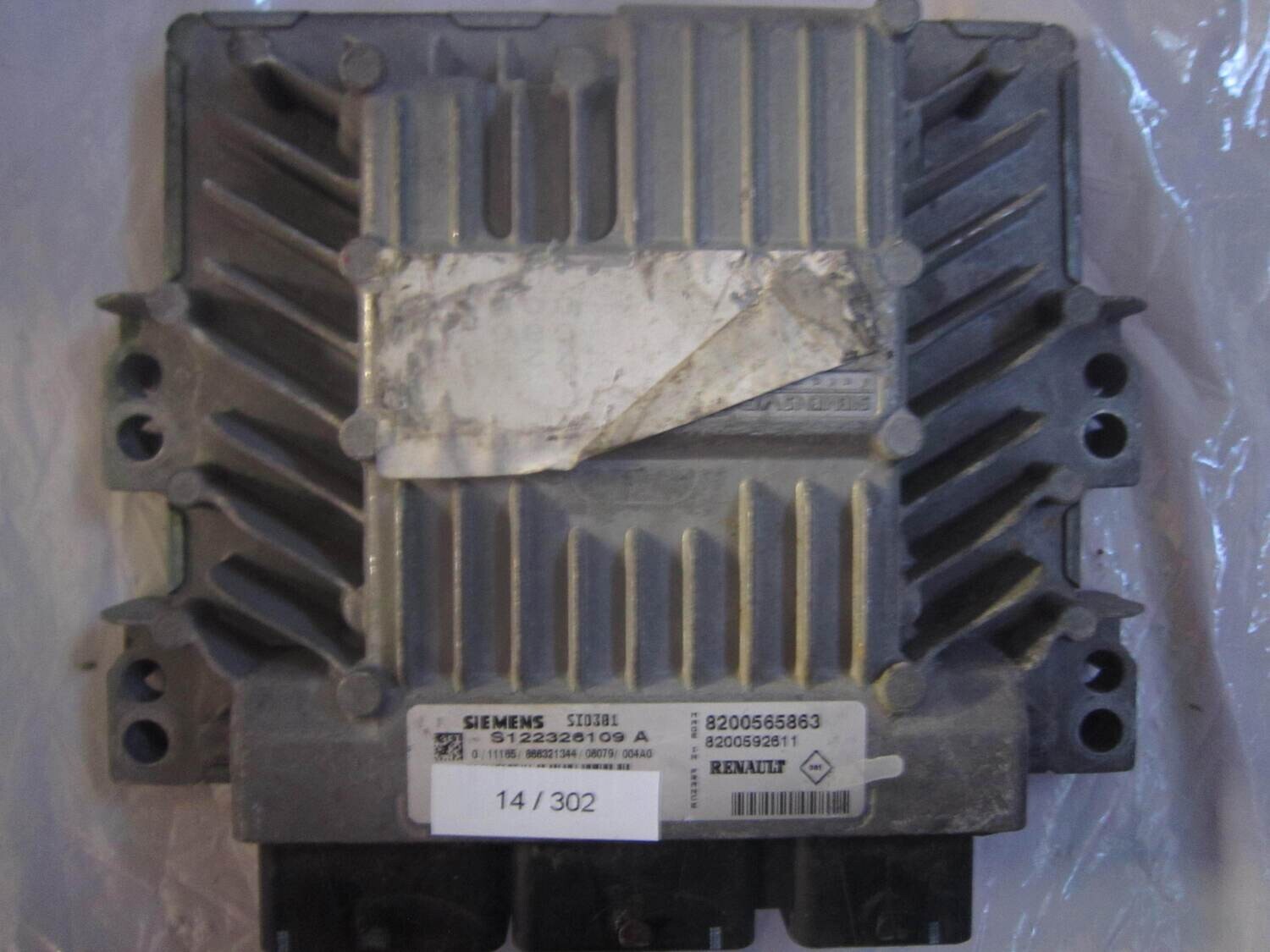 14-302 Centralina Motore Siemens S122326109 A S122326109A 8200565863 8200592611 SID301 RENAULT Diesel MEGANE 1.5