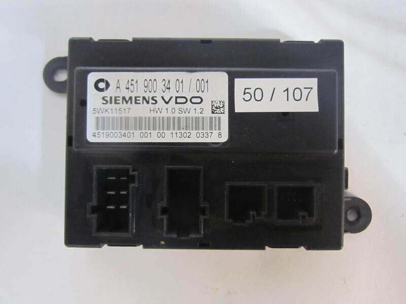 50-107 Body Computer Siemens 5WK11517 A 451 900 34 01/001 A4519003401001 SMART FORTWO 451