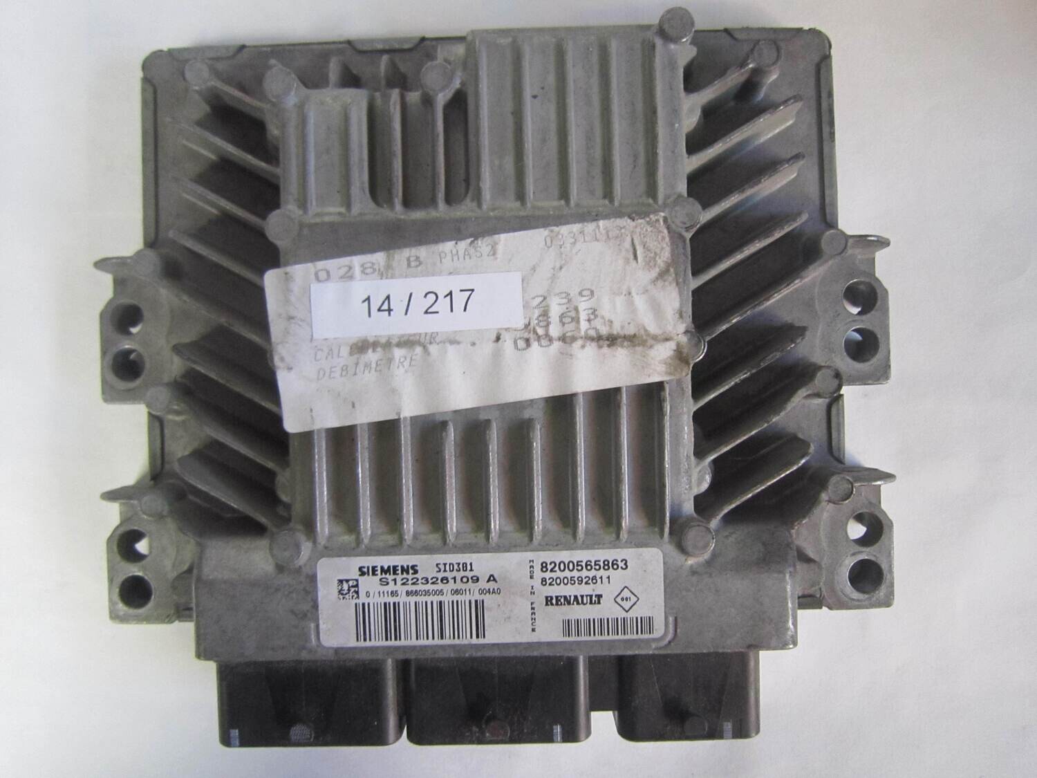 14-217 Centralina Motore Siemens S122326109 A S122326109A 8200565863 8200592611 SID301 __ RENAULT Diesel MEGANE 1.5